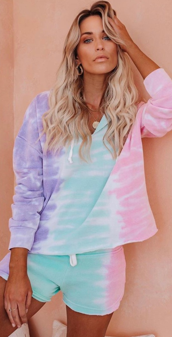 ocean drive tie dye hoodie